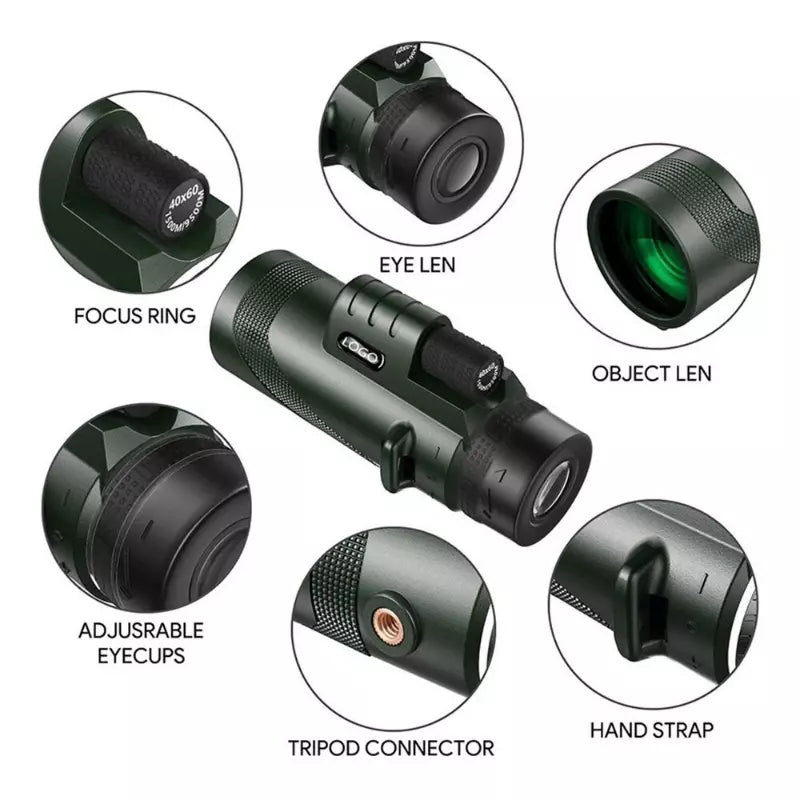 Telescopio De Mano Tacti Monocular 10x40