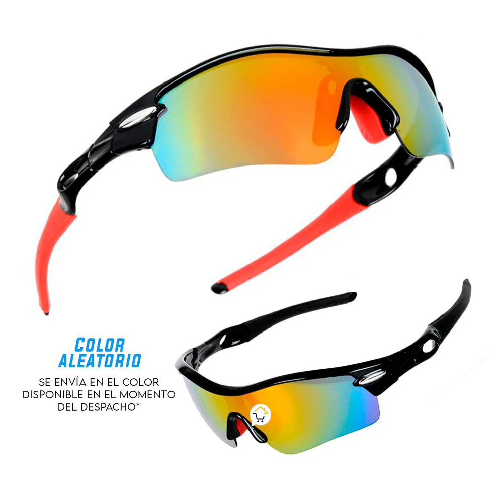 Gafas Deportivas Ciclismo 5 Lentes Intercambiables Estuche MJ418