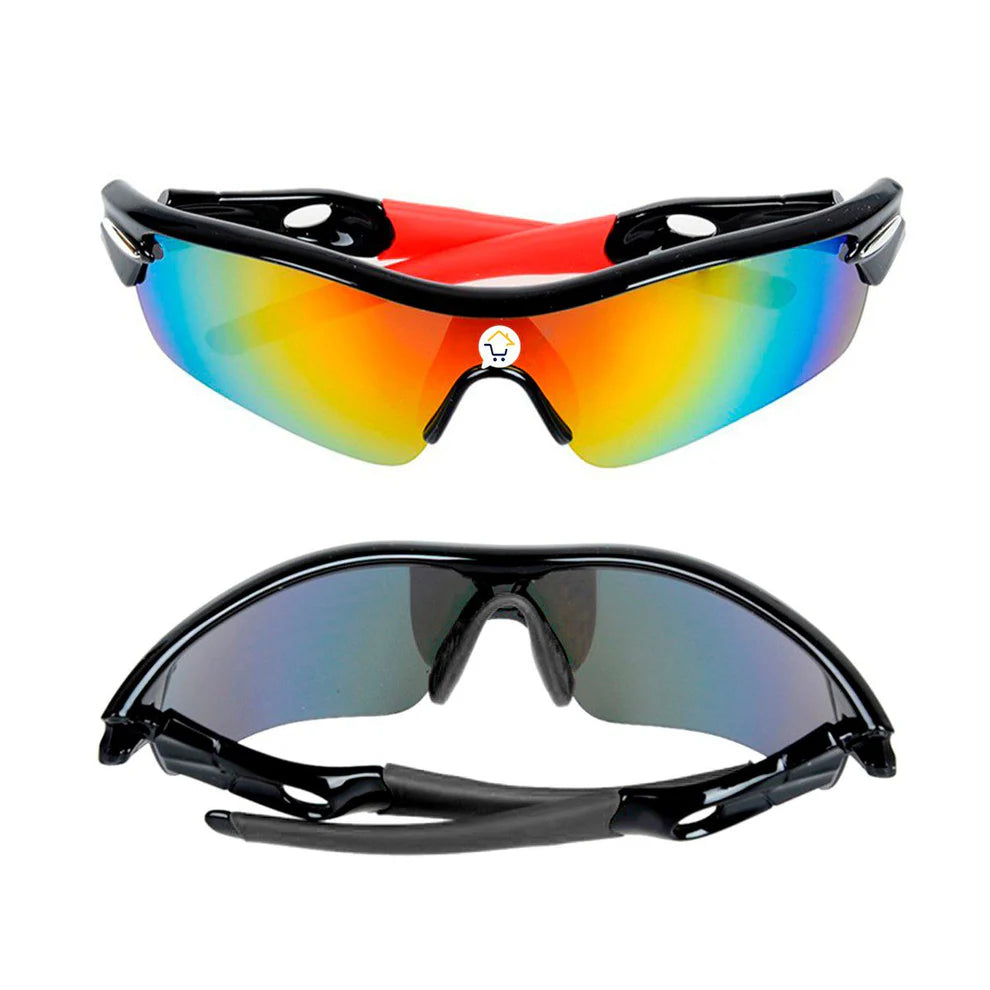 Gafas Deportivas Ciclismo 5 Lentes Intercambiables Estuche MJ418